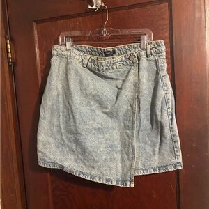 NWT Denim Wrap Skirt